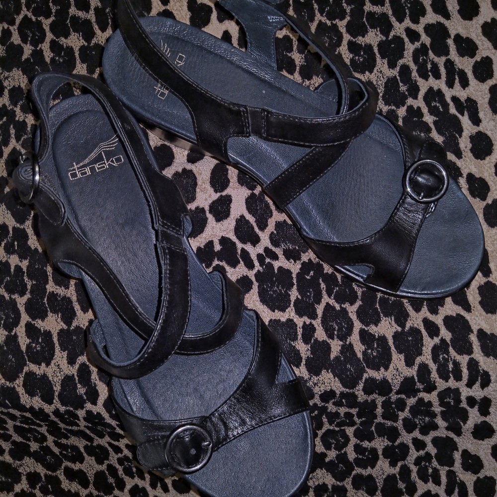 Dansko Julie Wedge Sandal - Black